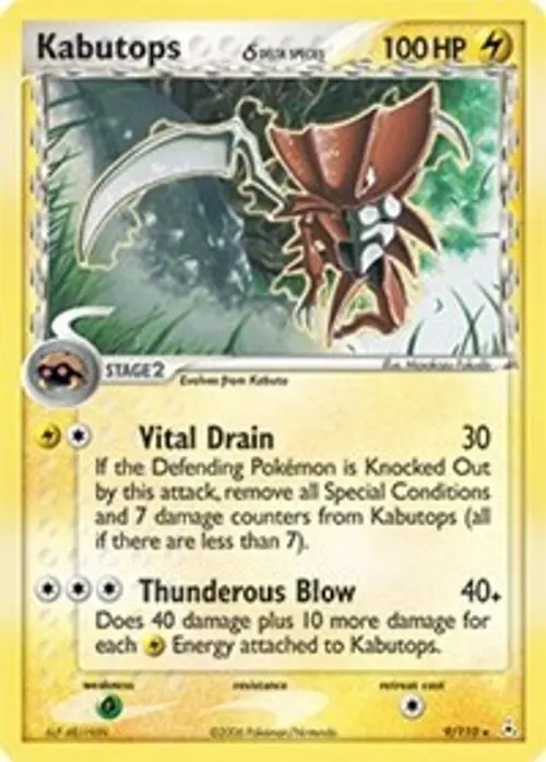 Kabutops (Delta Species) card art