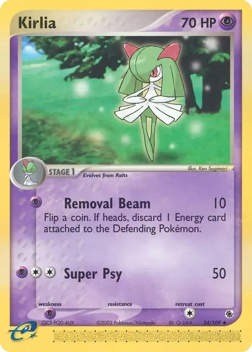 Kirlia - 34/109 card art