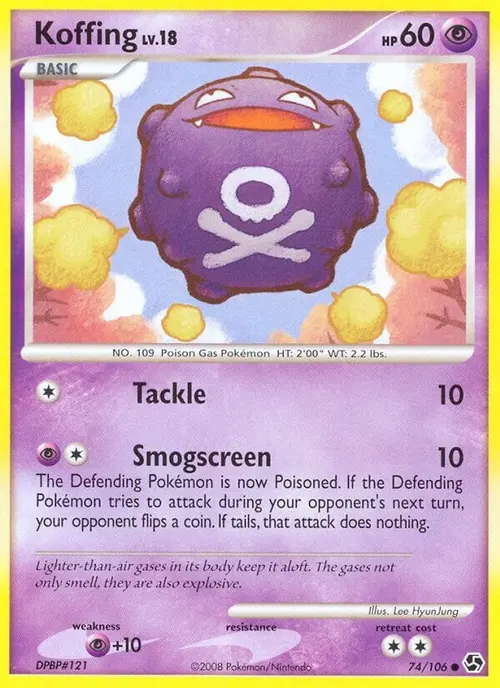 Koffing card art