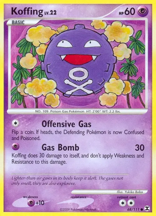 Koffing card art