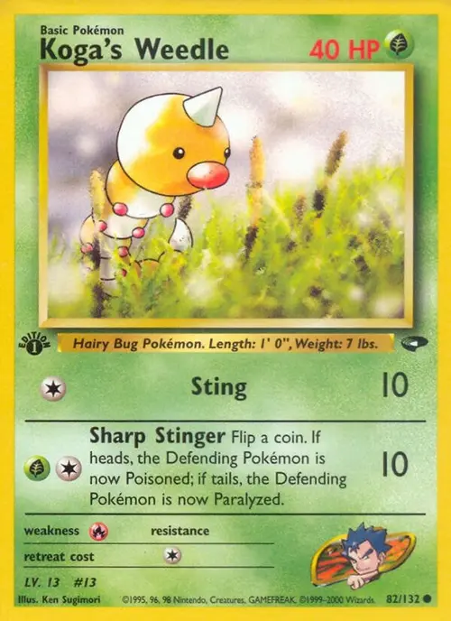 Koga's Weedle card art