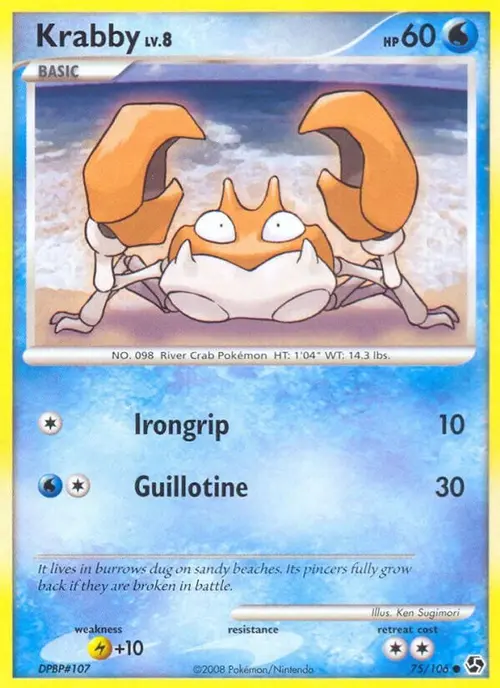 Krabby card art
