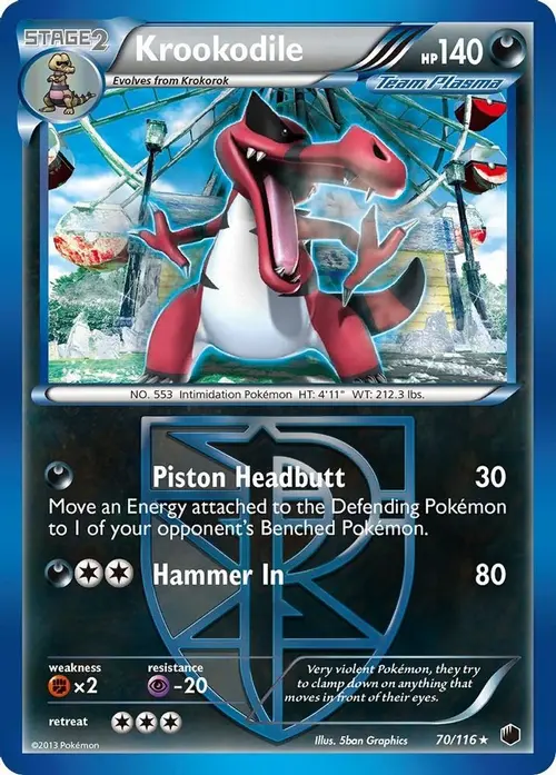 Krookodile (Team Plasma) card art
