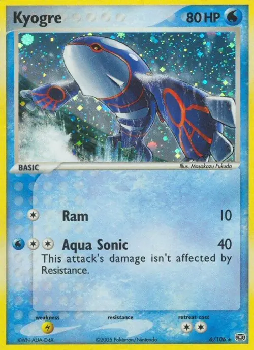 Kyogre - 006/106 card art