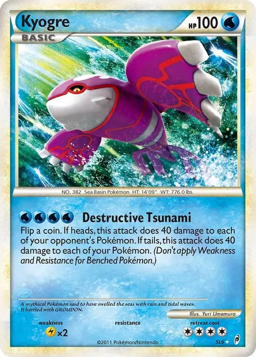 Kyogre (Shiny) card art
