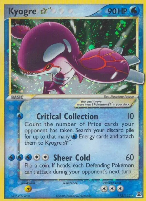 Kyogre Star card art