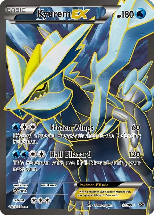 Kyurem EX (96 Full Art) card art