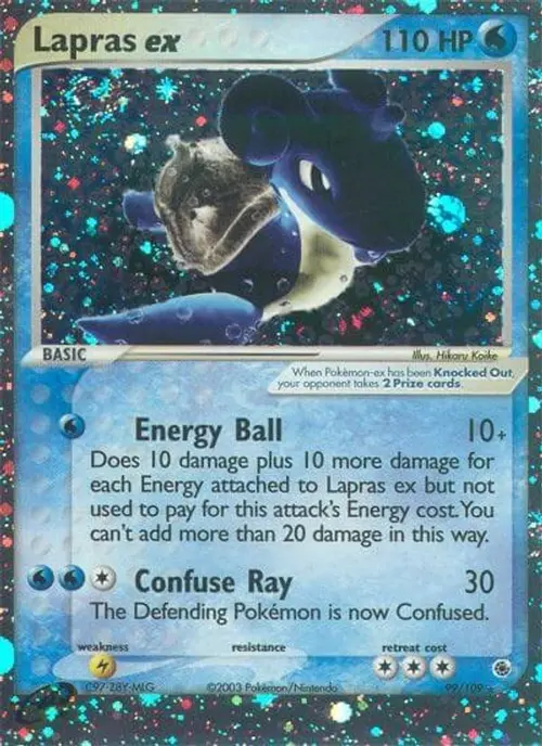 Lapras ex card art