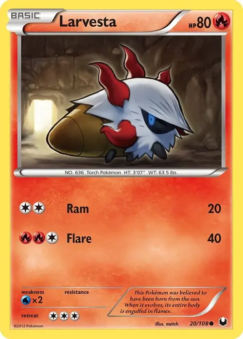 Larvesta (20) card art