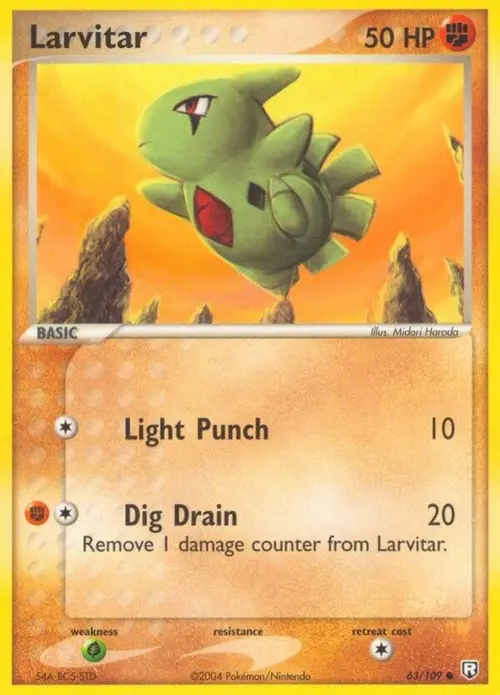 Larvitar - 063/109 card art
