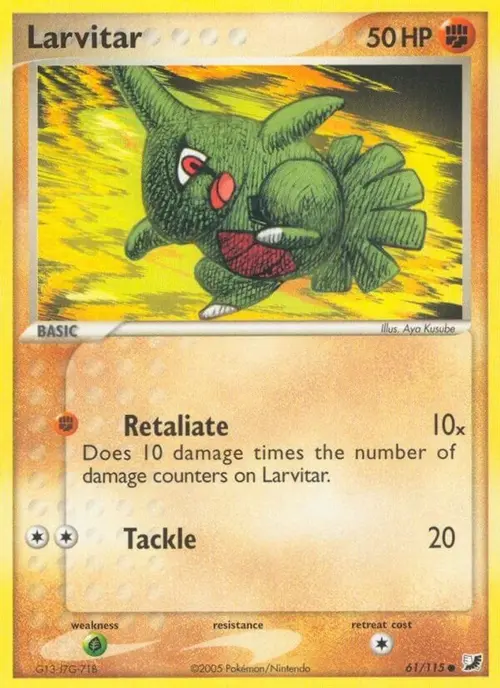 Larvitar card art