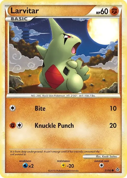 Larvitar (51) card art