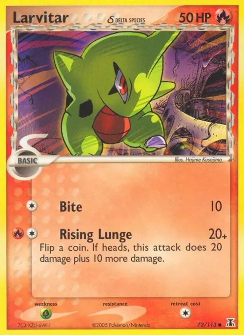 Larvitar (Delta Species) card art