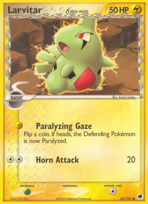 Larvitar (Delta Species) card art