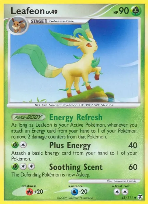 Leafeon card art