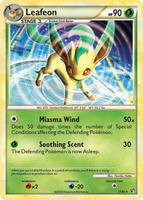 Leafeon card art