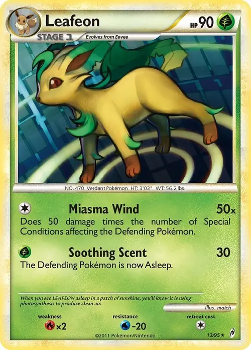 Leafeon card art