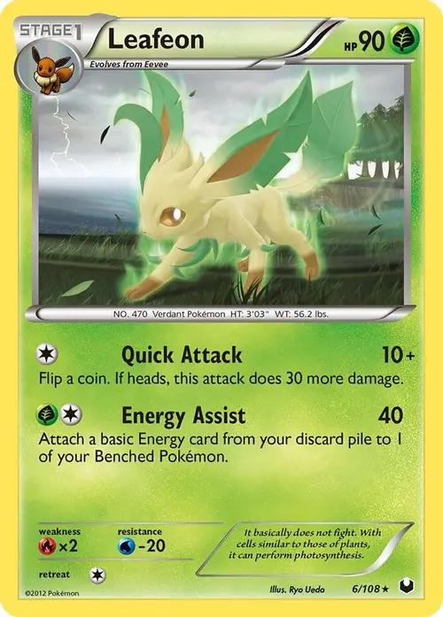 Leafeon card art