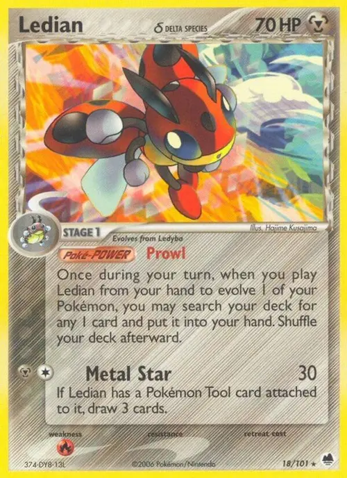 Ledian (Delta Species) card art