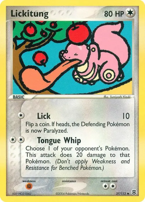 Lickitung card art