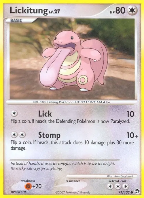 Lickitung card art
