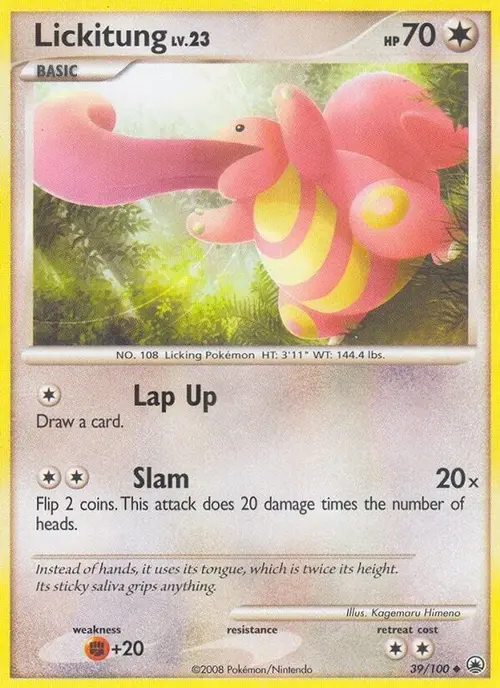 Lickitung card art