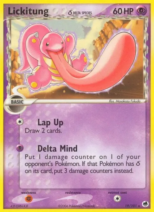 Lickitung (Delta Species) card art