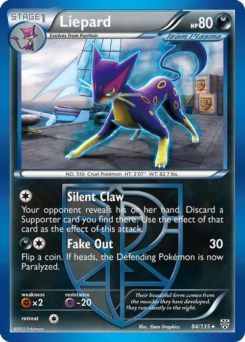 Liepard (Team Plasma) card art