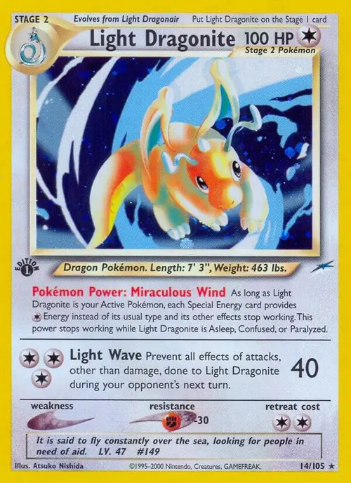 Light Dragonite card art
