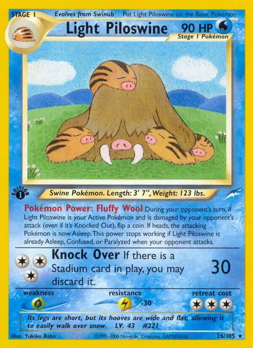 Light Piloswine card art