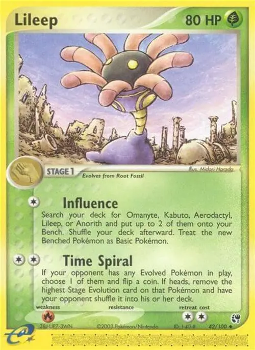 Lileep - 42/100 card art