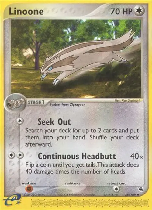 Linoone card art