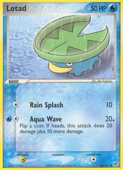 Lotad - 063/107 card art