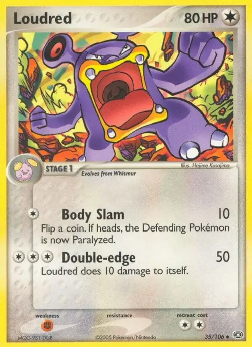Loudred card art