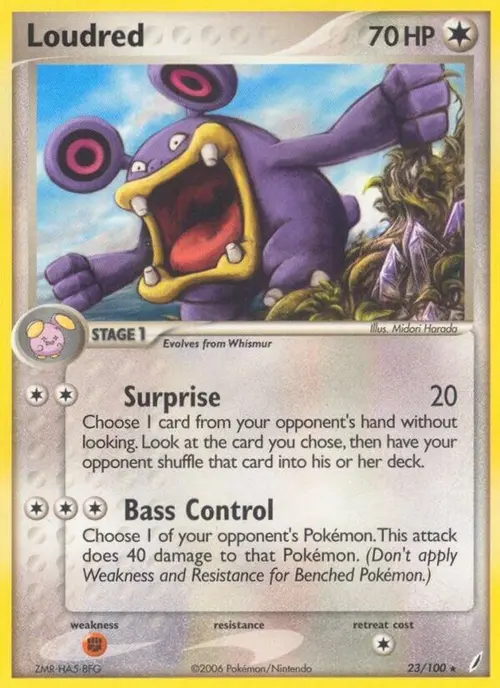 Loudred card art