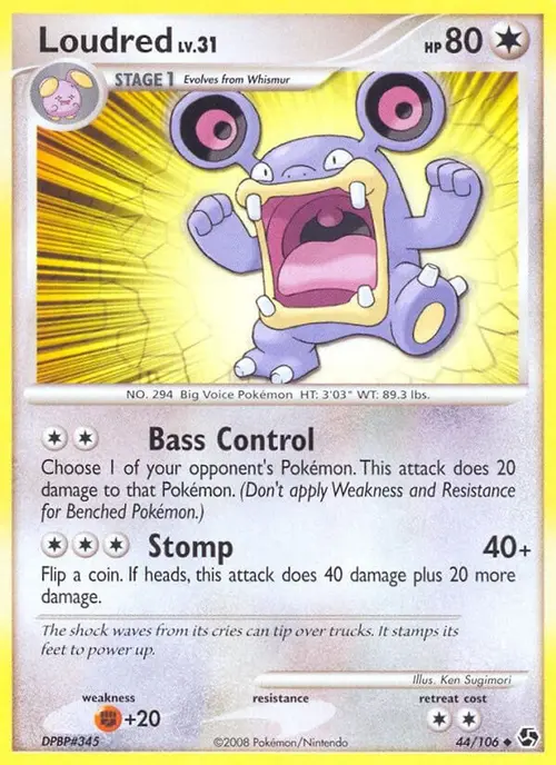 Loudred card art