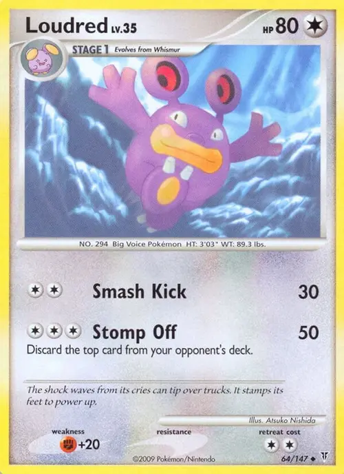 Loudred card art