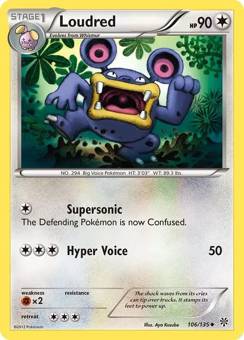 Loudred card art