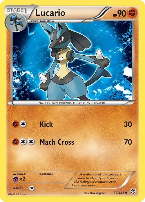 Lucario (77) card art
