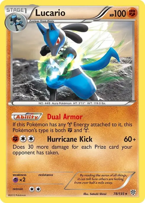 Lucario (78) card art