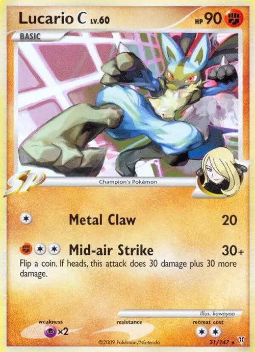 Lucario C card art