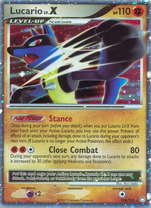 Lucario LV.X card art