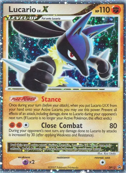 Lucario LV.X - DP12 card art
