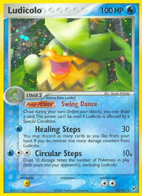 Ludicolo - 010/107 card art