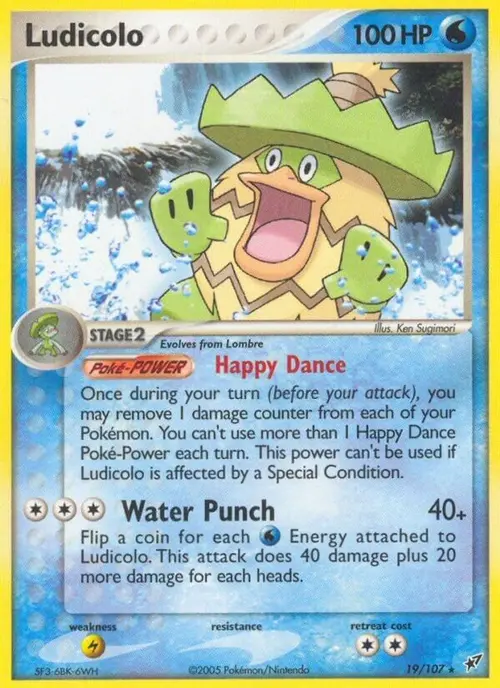 Ludicolo - 019/107 card art