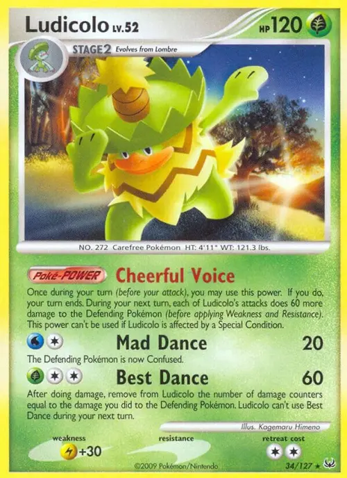 Ludicolo card art
