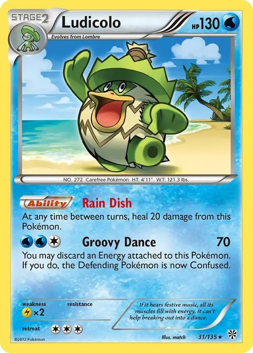 Ludicolo card art