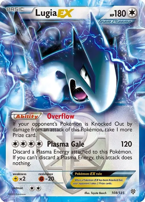 Lugia EX (Team Plasma) card art