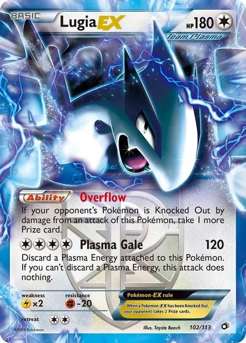 Lugia EX (Team Plasma) card art