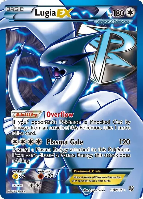 Lugia EX (Team Plasma) (134 Full Art) card art